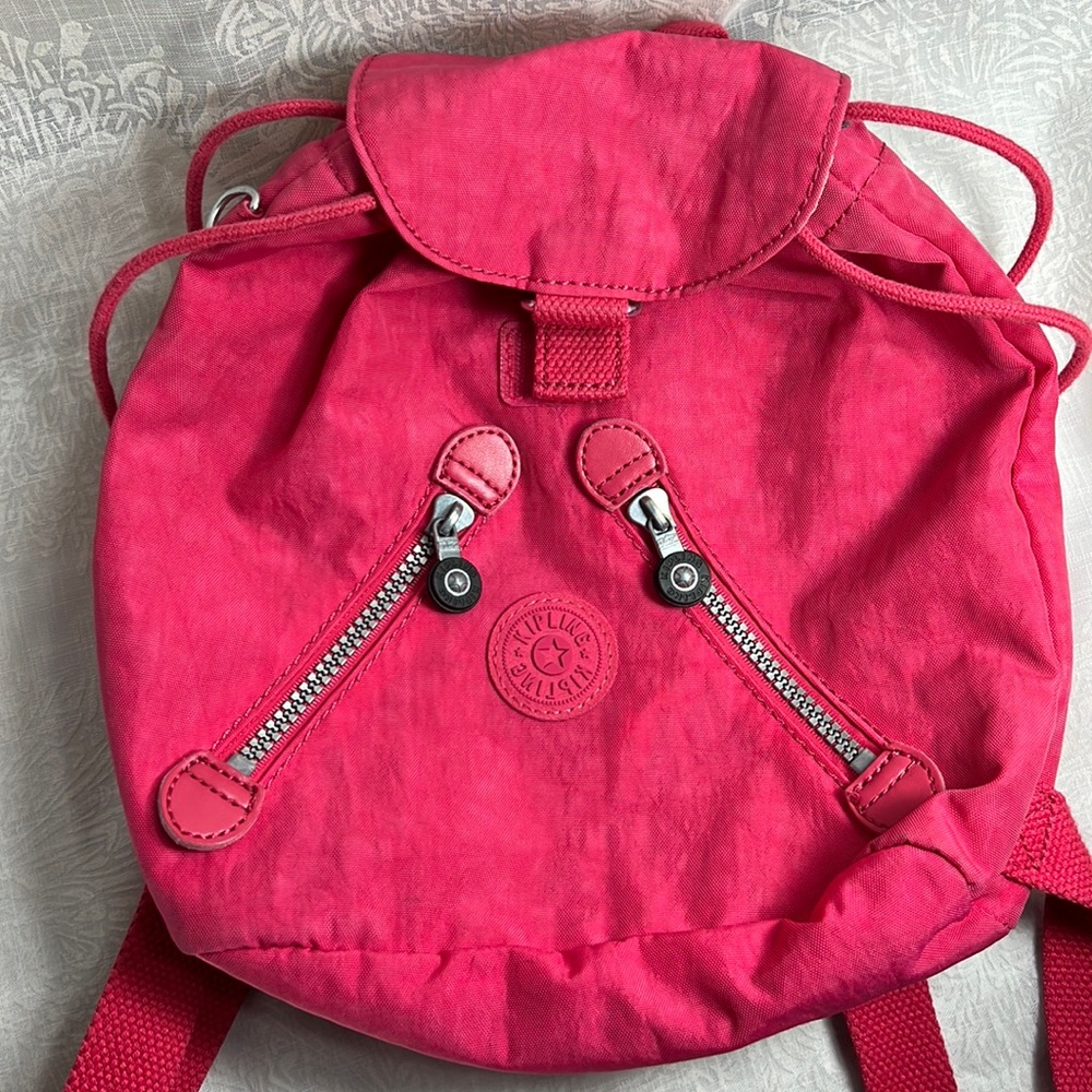 Cute little pink Kipling backpack